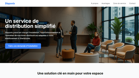 Site Web pour Service de Distribution